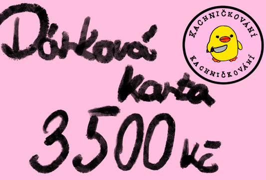 DÁRKOVÁ KARTA 3500Kč